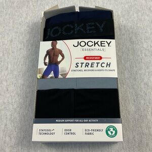 Jockey Essentials Boxer Briefs Men’s Size: Large Odor Control Microfiber Stretch